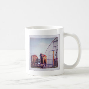 Draught Horses Ready For Work Coffee Mug