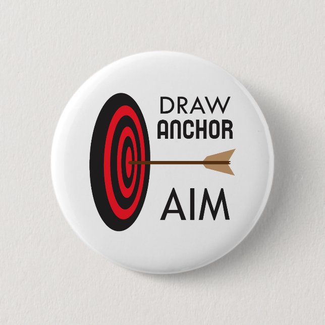 DRAW ANCHOR AIM 2 INCH ROUND BUTTON (Front)
