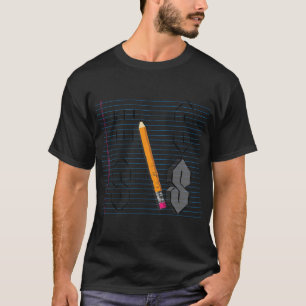 Draw Cool Pointy S or Super S 90s Kids School Penc T-Shirt