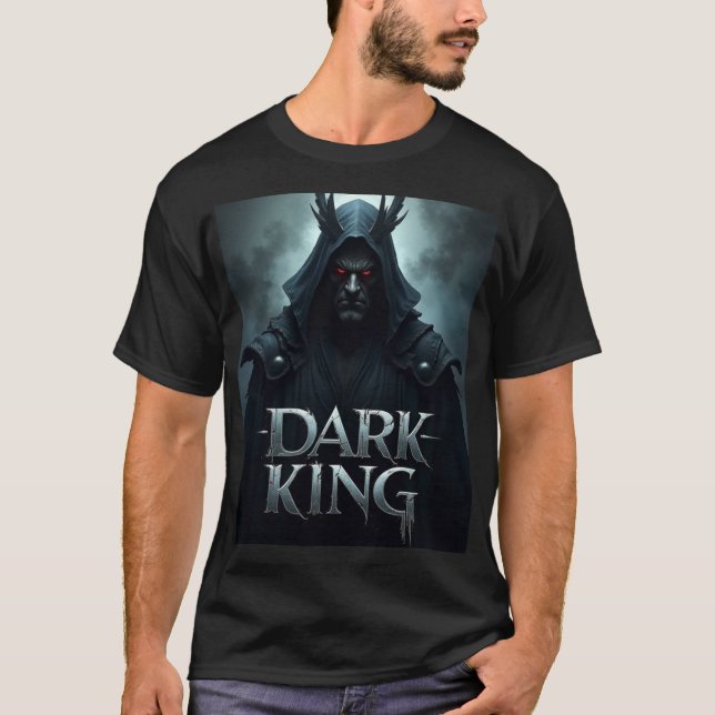 Draw logo gaming with text"Dark King" T-Shirt (Front)
