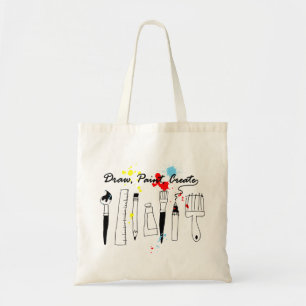 Draw Paint Create Colour Tote Bag