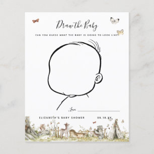 Draw the Baby Baby Shower Game