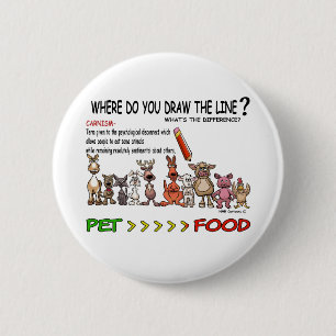 DRAW THE LINE  CARNISM 2 INCH ROUND BUTTON