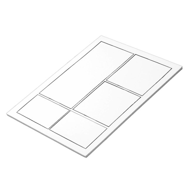 Draw Your Own Comics | Blank Comic Book Pages  Notepad (Angled)