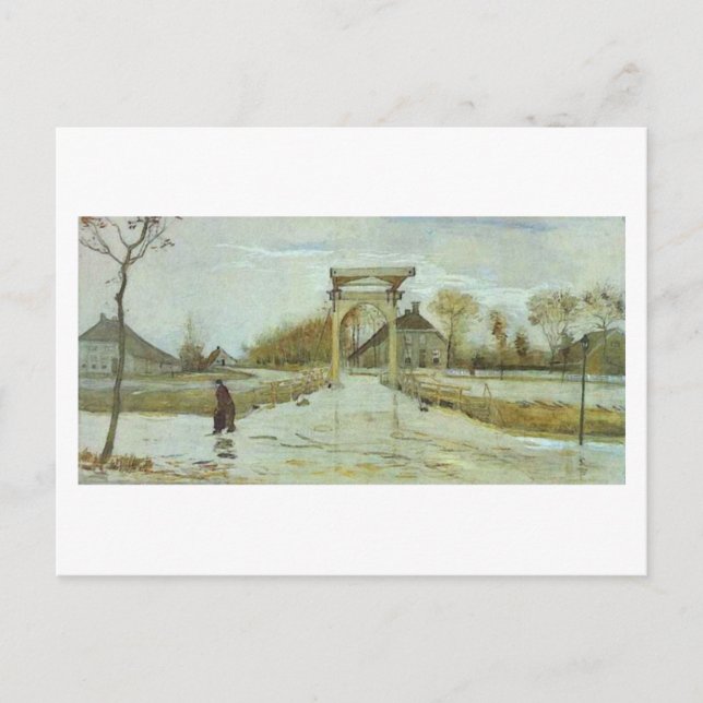 Drawbridge in Nieuw-Amsterdam, Vincent van Gogh Postcard (Front)