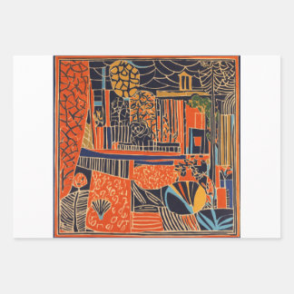 drawing abstract art,  wrapping paper sheet