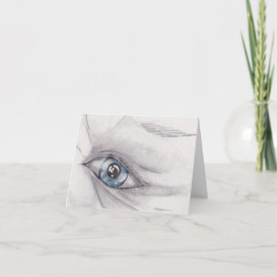 Drawing and an eye card