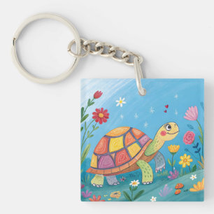 Drawing Baby Turtle Keychain