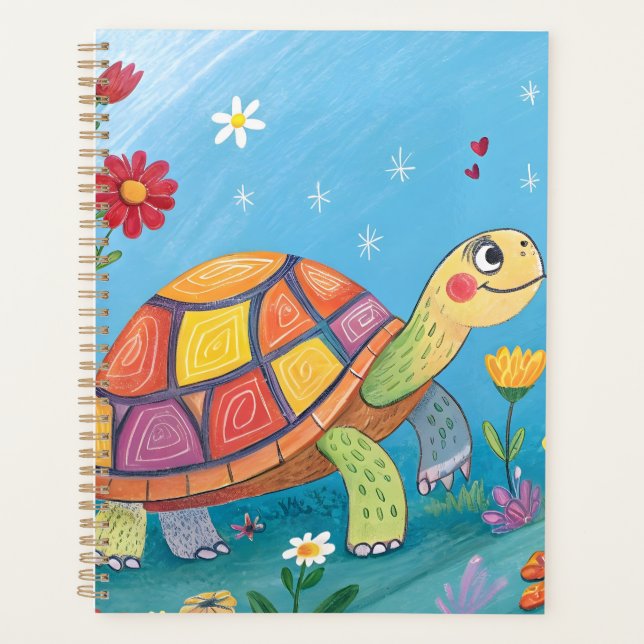 Drawing Baby Turtle Planner (Front)