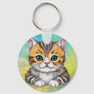 Drawing Cat Keychain