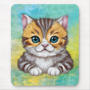 Drawing Cat Mouse Pad