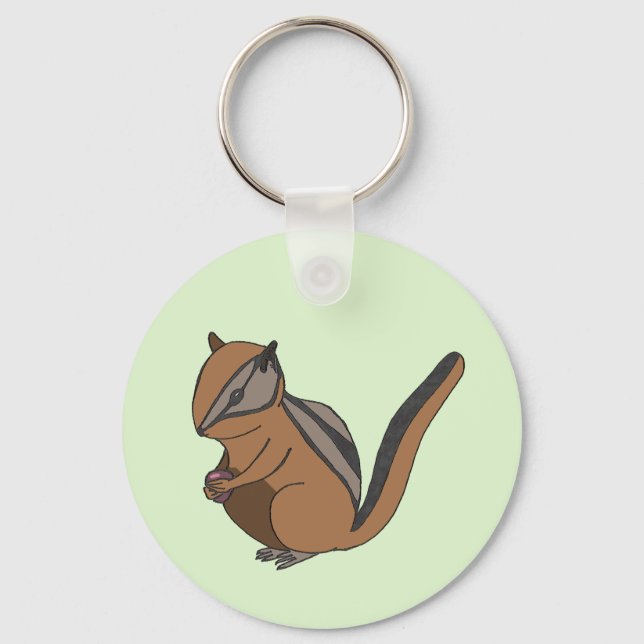 Drawing Cute Chipmunk Keychain (Front)