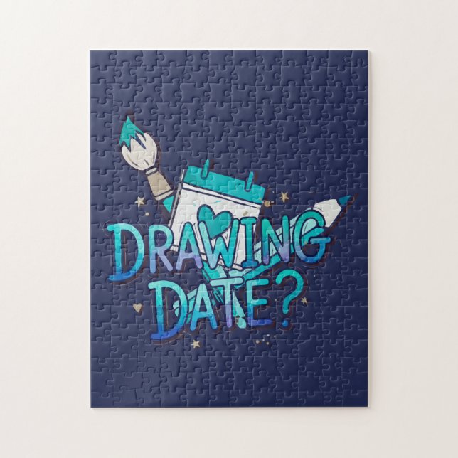 Drawing Date Jigsaw Puzzle (Vertical)