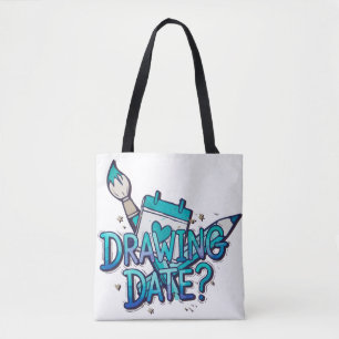 Drawing Date Tote Bag