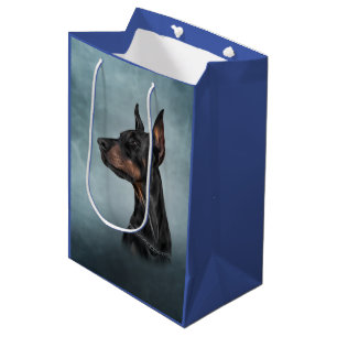 Drawing Doberman dog Medium Gift Bag