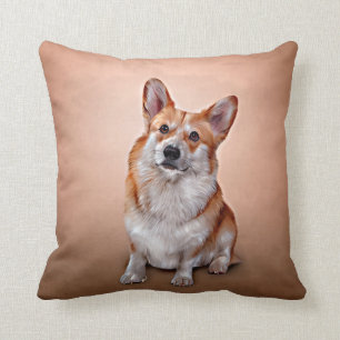 Drawing Dog breed Welsh Corgi Throw Pillow