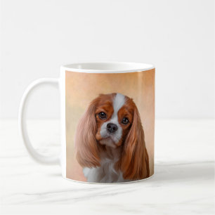 Drawing Dog Cavalier King Charles Spaniel Coffee Mug