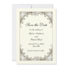 Drawing flowers ivory romantic wedding 