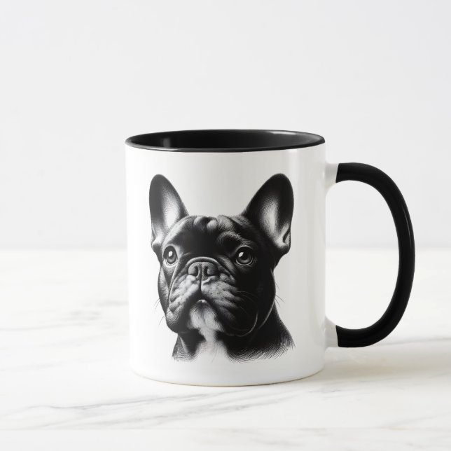 Drawing French Bulldog Mug (Right)