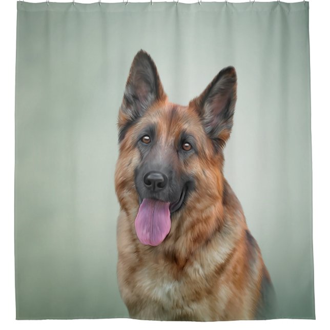 Drawing German Shepherd Dog 20 (Front)