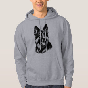 Drawing German Shepherd Hoodie