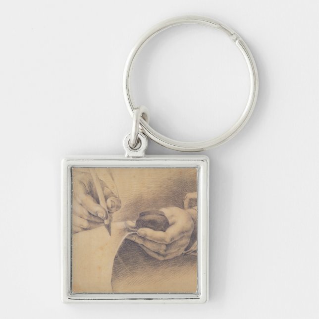 Drawing Hands, 1798 Keychain (Front)