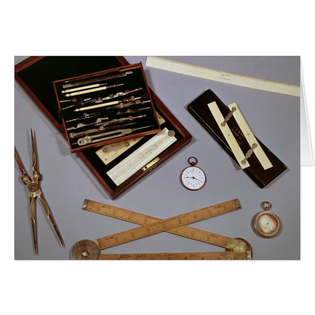 Drawing instruments used by Isambard (Front Horizontal)