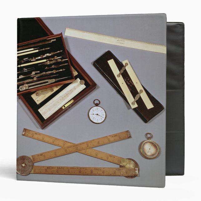 Drawing instruments used by Isambard Binder (Front/Inside)