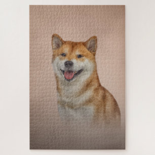 Drawing Japanese Shiba Inu dog Jigsaw Puzzle