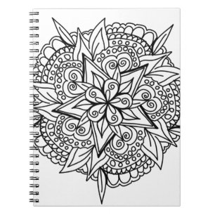 Drawing mandala design cool notebook
