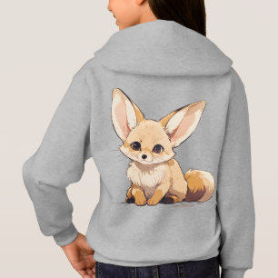 Drawing of a Fennec, Desert Fox, en dessin animé