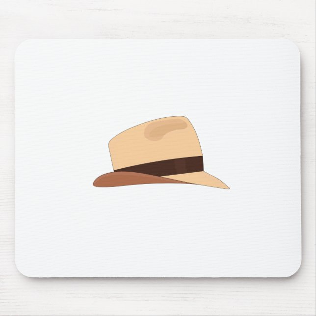 Drawing of a Panamanian hat Mouse Pad (Front)