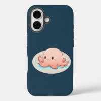 Drawing of a pink Baby Octopus