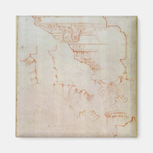Drawing of architectural details magnet
