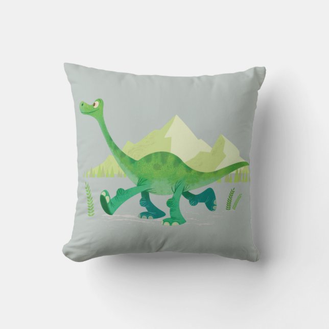 Drawing of Arlo Walking Throw Pillow (Front)