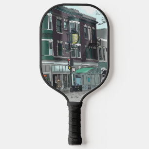 Drawing of Downtown Madison, Wisconsin Pickleball Paddle