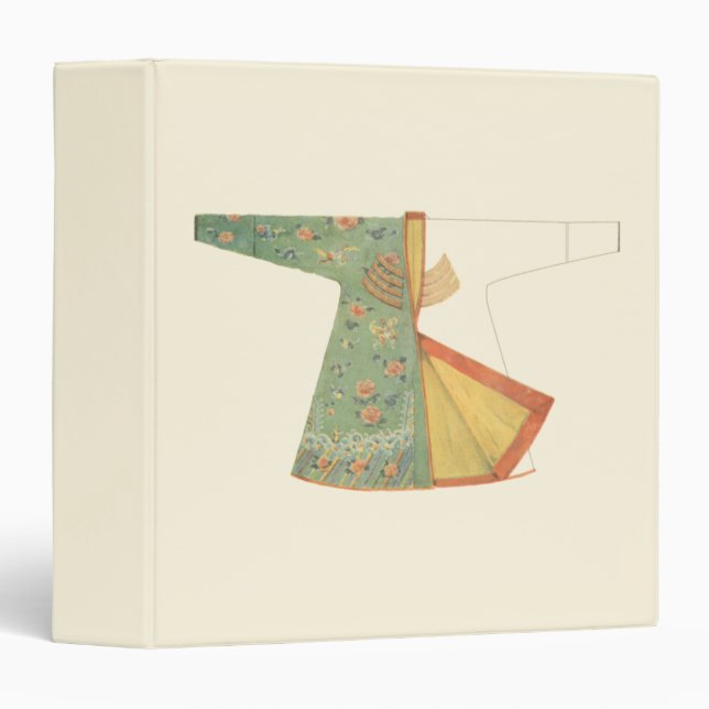 Drawing of Half-Finished Kimono Binder (Front/Spine)