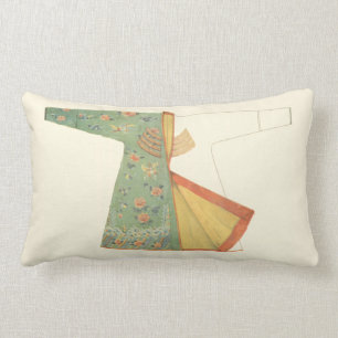 Drawing of Half-Finished Kimono Lumbar Pillow