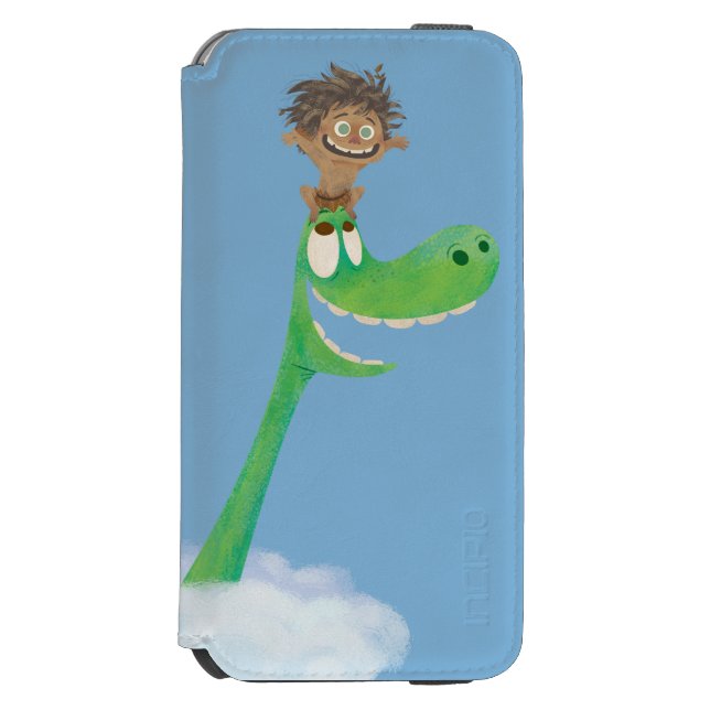 Drawing of Spot And Arlo In Clouds Incipio iPhone Wallet Case (Folio Front)