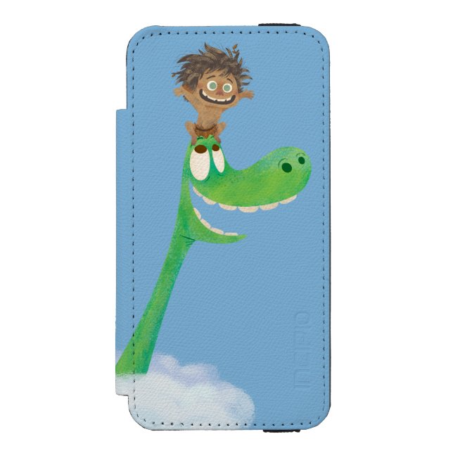 Drawing of Spot And Arlo In Clouds Incipio iPhone Wallet Case (Folio Front)
