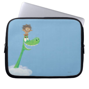 Drawing of Spot And Arlo In Clouds Laptop Sleeve