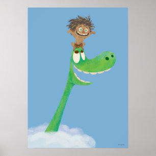 Drawing of Spot And Arlo In Clouds Poster