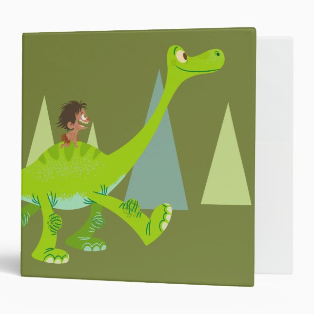 Drawing of Spot Riding Arlo Binder (Front/Inside)