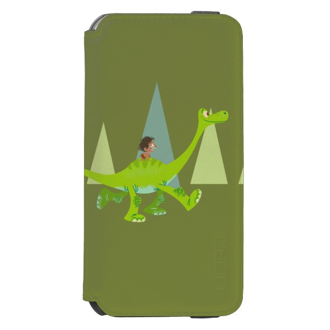 Drawing of Spot Riding Arlo Incipio iPhone Wallet Case (Folio Front)