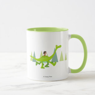 Drawing of Spot Riding Arlo Mug