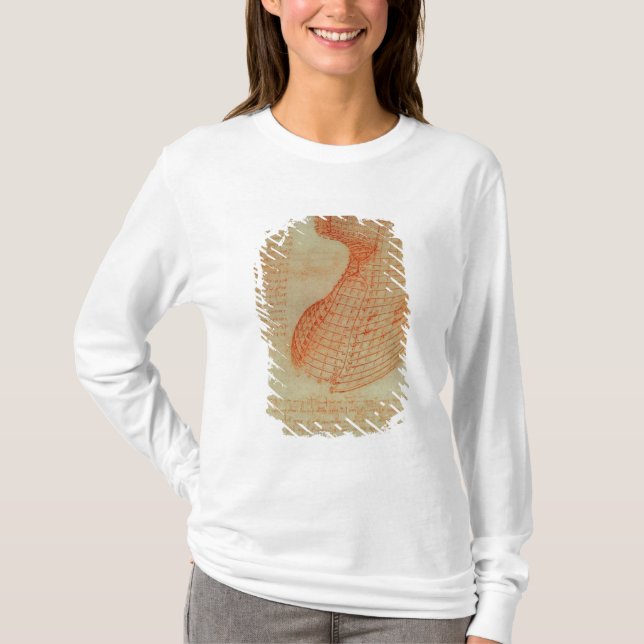 Drawing of the Ironwork Casting Mould T-Shirt (Front)
