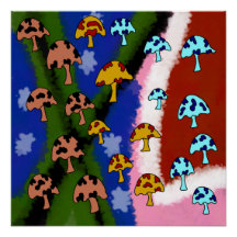 drawing painting fungus mushroom paradise