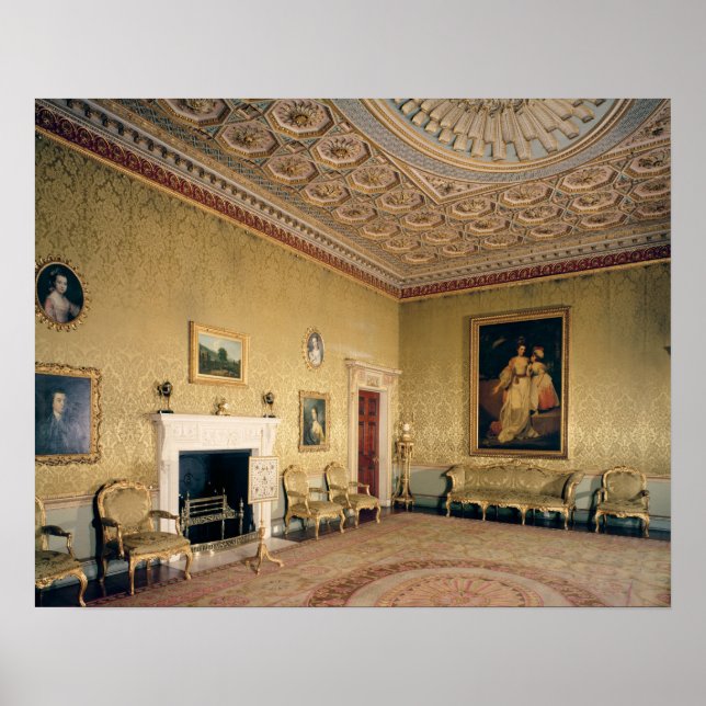 Drawing-room by Adam, c.1770-80 Poster (Front)
