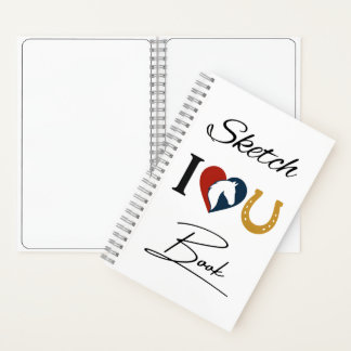 Drawing Sketchbook for Horse Lovers – Blank Pages Notebook