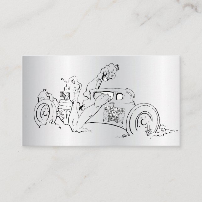 Drawing  Street rod Business Card (Front)